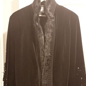 Jacket size L velour